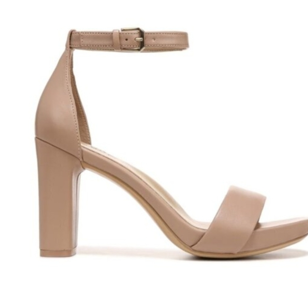 Natralizer Joy Classic Ankle-Strap Block Heel Sandal - Taupe